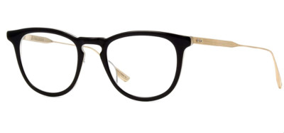 Authentic DITA Falson DTX105-49-01A Demo Lens Eyeglasses BLK-WHITE GOLD 49mm