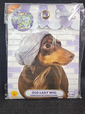 Old Lady Wig Dog Costume Old Lady Wig Dog Costume