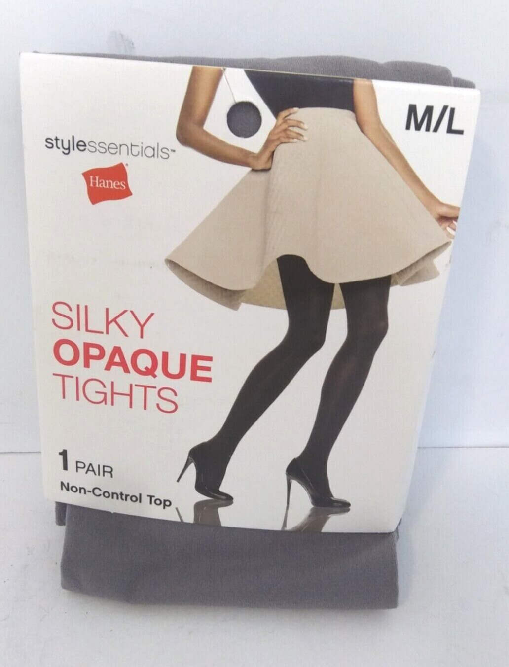 Hanes Style Essentials Tights Womens Size M/L Mineral Grey Silky Opaque New