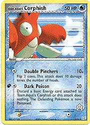 EX Aqua vs Magma 26/95 Corphish Pokemon Card