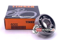 TIMKEN 6000 DEEP GROOVE BALL BEARING, OPEN NO SEALS 10x26x8mm