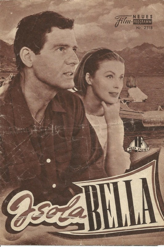 ISOLA BELLA Kino Neues Film Programm 1961 Marianne Hold , Paul Hubschmid AUSTRIA