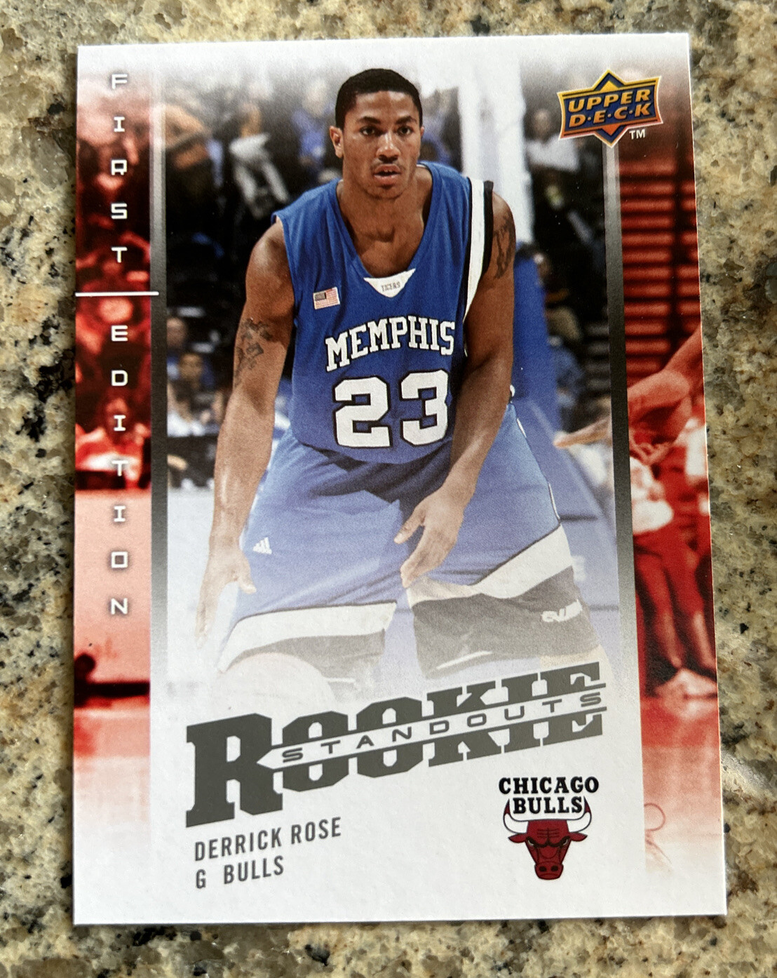 2008-09 Upper Deck Rookie Standouts Derrick Rose Rookie Chicago Bulls # ...