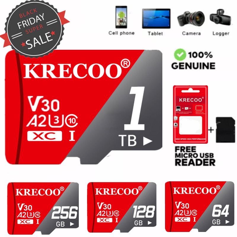 Micro SD 64GB 128GB 256GB 1TB Memory Card Class 10 for Phone Camera Drone Lot-image