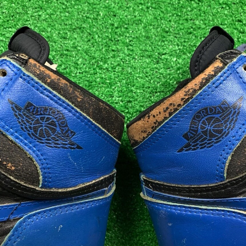 Nike OG 1985 Air Jordan 1 Royal Black Blue Rare Vintage 85 Chicago 7.5 Bred Nike OG 1985 Air Jordan 1 Royal Black Blue Rare Vintage 85  main image 4