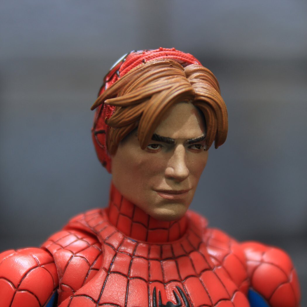 1/12 Custom Marvel Universe Peter Parker Spider-Man Half Masked Head ...