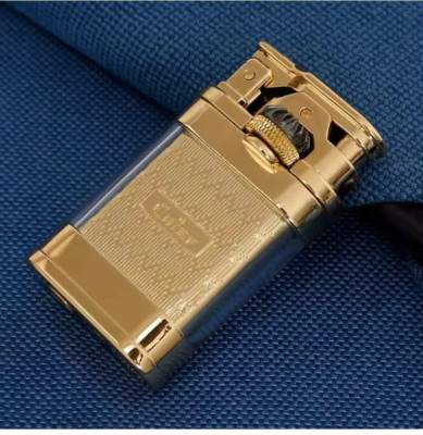 Chief Benzinfeuerzeug transparenter Tank  Feuerzeug Gold Sturmfeuerzeug