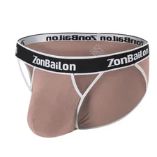ZONBAILON Men's Underwear Sexy Hollow Soft Breathable Bamboo Fiber Elastic Brief