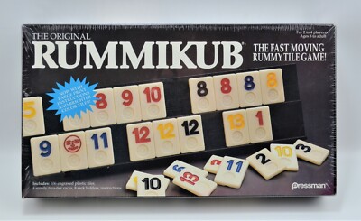 New 199 Orginal RUMMIKUB Fast Moving Rummy Tile Game Sealed Pressman 2-4 Players