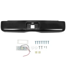 For 2007-2013 Chevy Silverado 1500 Fleetside Rear Bumper Roll Pan w/LED License