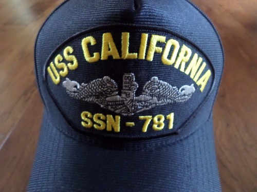 USS CALIFERIA SSN-781 SOMBRERO SUBMARINO MARINA DE ESTADOS UNIDOS GORRA DE PELOTA OFICIAL MILITAR EE. UU. EE. - Imagen 2 de 7