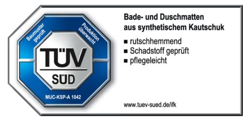 Duscheinlage Anti-Rutsch Matte Dusche Rutschfest von Ridder Techno Rund Rot - Bild 5 von 5