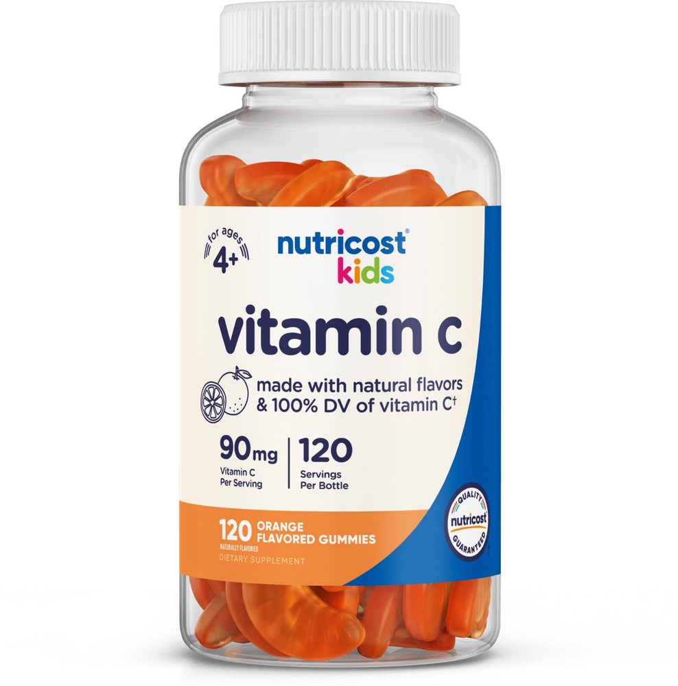 Nutricost Kids Vitamin C Gummies (90mg), 120 Gummies