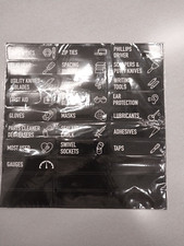Magnetic Toolbox Organization Labels Set of 30 Black 3 inch