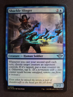 Shackle Slinger NM FOIL Outlaws of Thunder Junction MTG FREE SHIPPING
