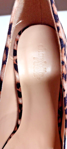 Charlotte Russe Sleek Leopard Print High Heel Stiletto Size 8 Women's Shoes - Picture 8 of 11