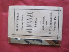 Hazeltine's Almanac 1891 Mini 