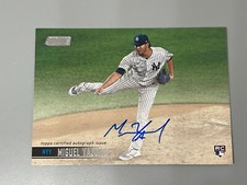 Miguel Yajure 2021 Topps Stadium Club Auto Rookie RC SCBA-MYA New York Yankees