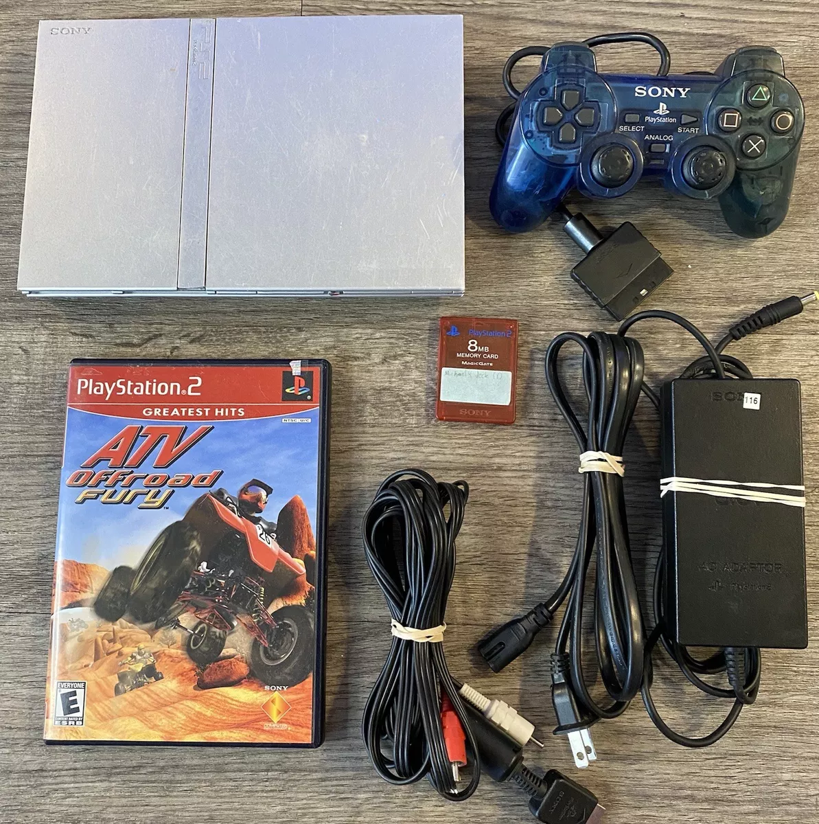 Restored PlayStation 2 Slim Console with Controller and 8MB Memory Card  (Refurbished)