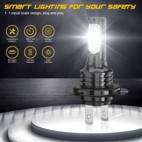 H7 LED Headlight Bulbs for Mazda 3 2004 2005 2006 2007 2008 2009 Low Beam - Picture 11 of 11