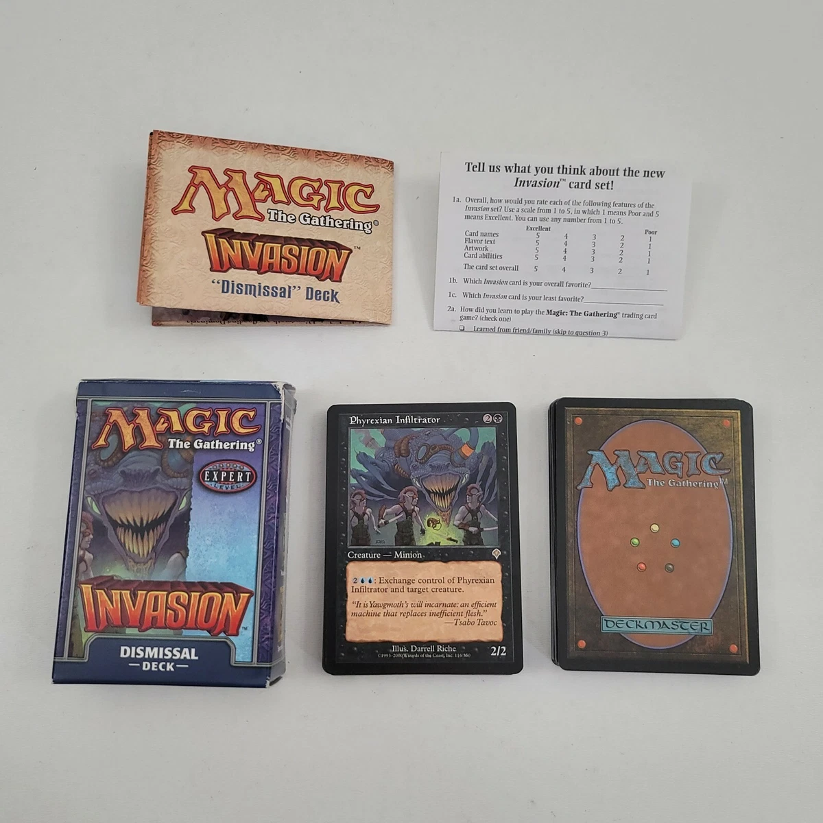 Magic: The Gathering Invasion Sealed Collectible Card Game Decks