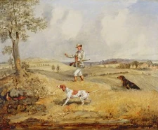 High Quality large Oil Painting landscape Partridge Shooting Handmade On Canvas
