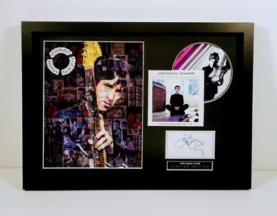 Johnny Marr limitierte Auflage Kunstwerk signiert gerahmt CD Display Fever Dreams The Smiths