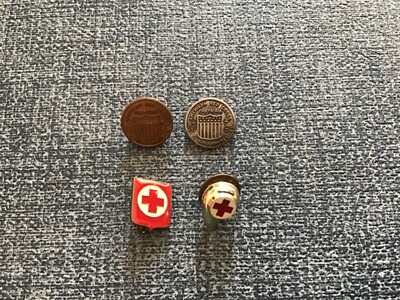 American Red Cross 4 small blood donor pins