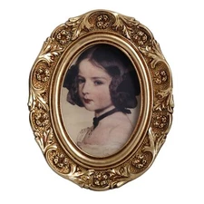 Small Vintage Picture Frames 2.5X3.5 Antique Ornate Mini Picture Frames for Wall