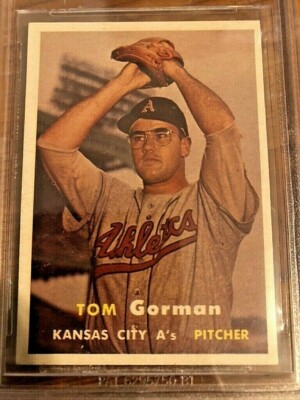 1957 Topps Baseball Card #87 Tom Gorman BVG 6.5 | eBay