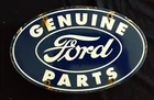 VINTAGE FORD PARTS / SERVICE GAS /OIL PORCELAIN ADVERTISING SIGN