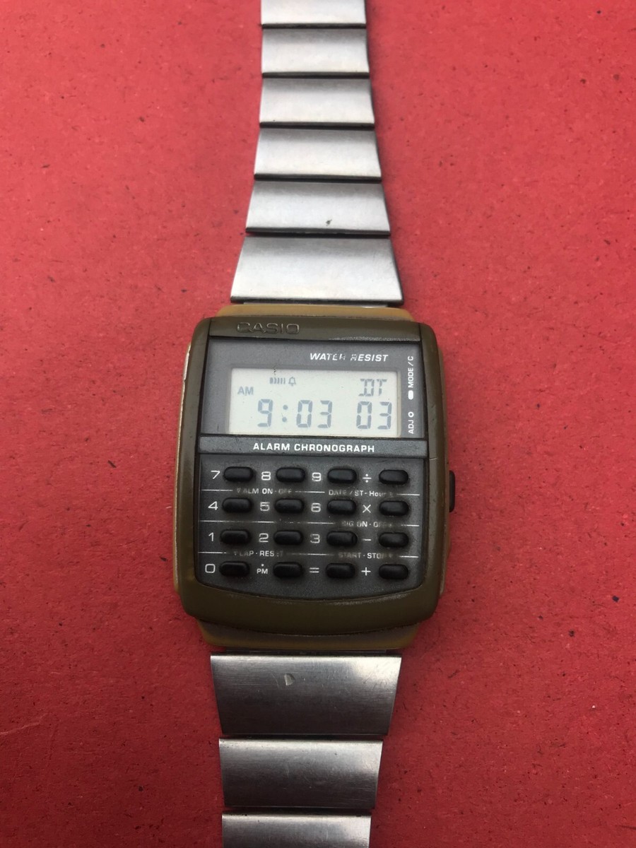 Vintage Casio Calculator Alarm Chronograph CA-506 Digital Japan