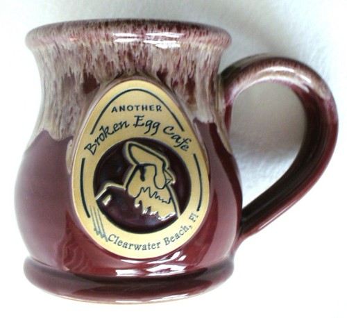 New~2018~DENEEN POTTERY~Another Broken Egg Cafe~12oz~Mug~CLEARWATER BEACH~FL. - Picture 14 of 17