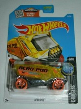 2016 HOT WHEELS X-RAYRACERS 9/10 - AERO POD YELLOW