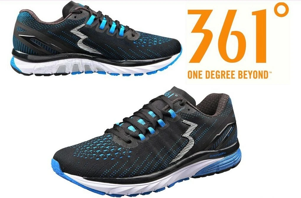 New 361 Degrees Mens Athletic running training shoes 361 Deg Strata 3 runners