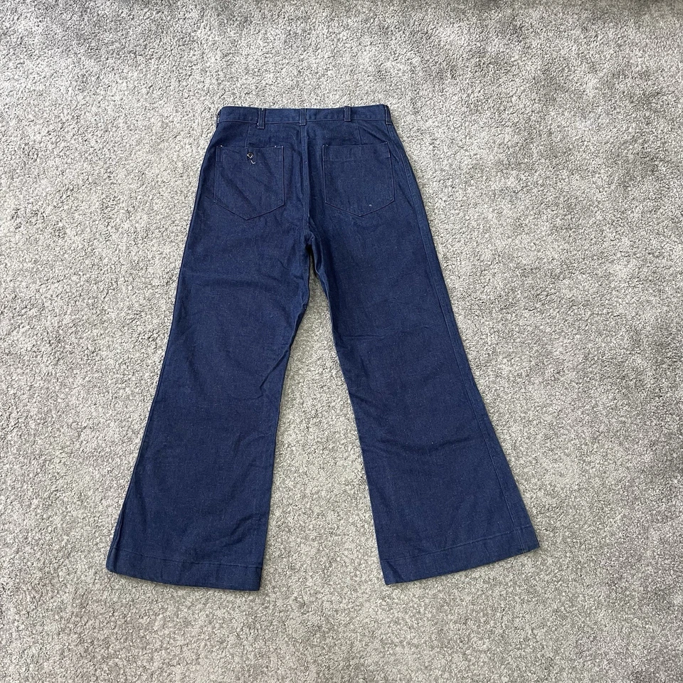 Vintage 90s USN US NAVY Dungaree DENIM Pants Actual 31x27.5 - Image 2 of 4
