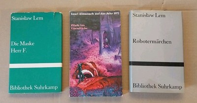 Insel Almanach 1973 + 2× S. LEM Bibliothek Suhrkamp (Robotermärchen Die Maske