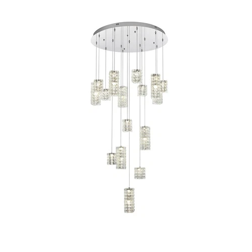 Elegant Lighting Aston 32" LED Pendant, Chrome - 3680D32C - Picture 1 of 1