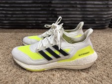 adidas UltraBoost 21 White Solar Yellow for Sale  display picture 1