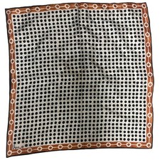Vintage VERA Neumann Scarf  Ladybug Signed  Black Polkadot