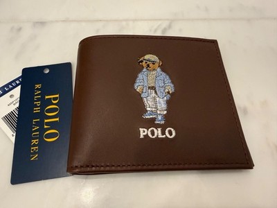 POLO RALPH LAUREN ブラウン名刺入れ カードケース/名刺入れ/ビジネス/革小物/ポロベア/ポロ/アクセサリー