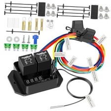 12V Digital Radiator Fan Switch Kit Digital Radiator Fan Controller Switch Kit