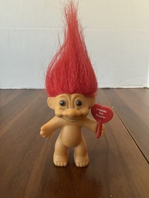 Troll Doll 3'' Russ Valentine's Day/Anniversary ''Friends are Forever'' Red Hair