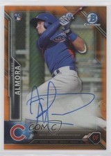 2016 Bowman Chrome Rookie Orange Refractor 15/25 Albert Almora Auto 00em
