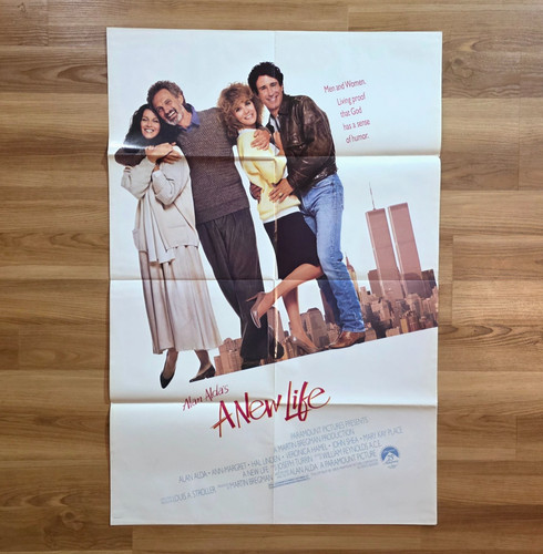 A New Life (1988) Original 1sh Movie Poster 27x40" Folded Alan Alda