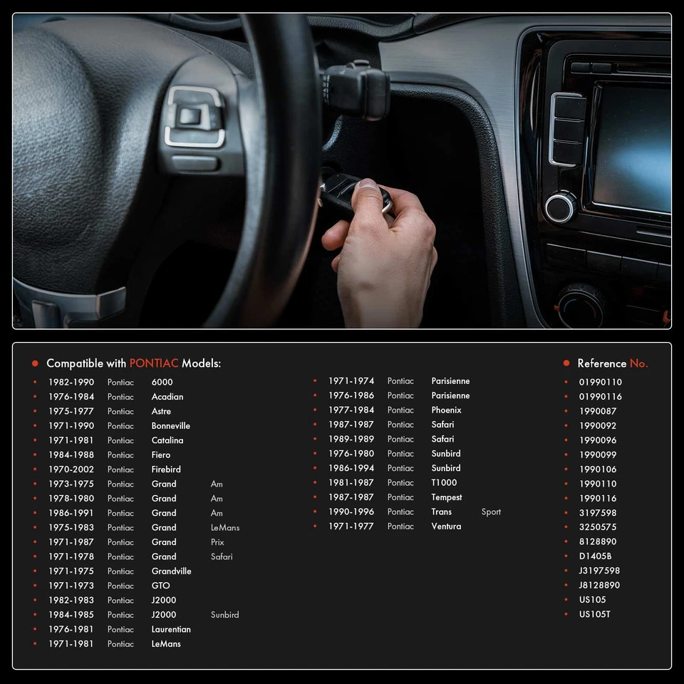 Interruptor de encendido para Pontiac 6000Astre Grand Am GTO J2000 LeMans Safari Sunbird Foto 2 de 4