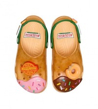 CROCS Krispy Kreme Doughnuts Classic Clog US Men's Size 10 New with Jibbitz- NEW
