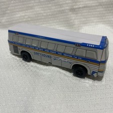 Vintage Greyhound Lines Bus Friction Toy 6.5 Tin-Litho Japan