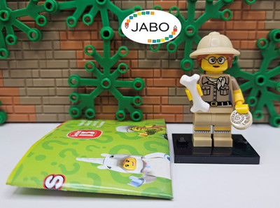 ( S3 / 3 / 6 ) Lego Minifigures col200 col13-6 Paleontologist Series 13