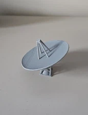(3 Pack) N Scale 1:160 Space Antenna Dish for Model Train Environment